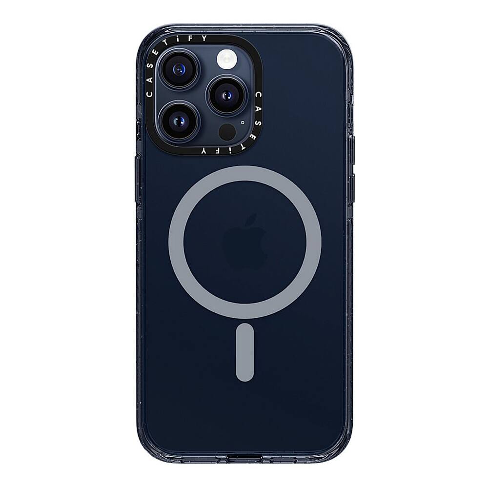 Alt View 1. CASETiFY - Impact Case with MagSafe for Apple iPhone 15 Pro Max - Sheer Blue.