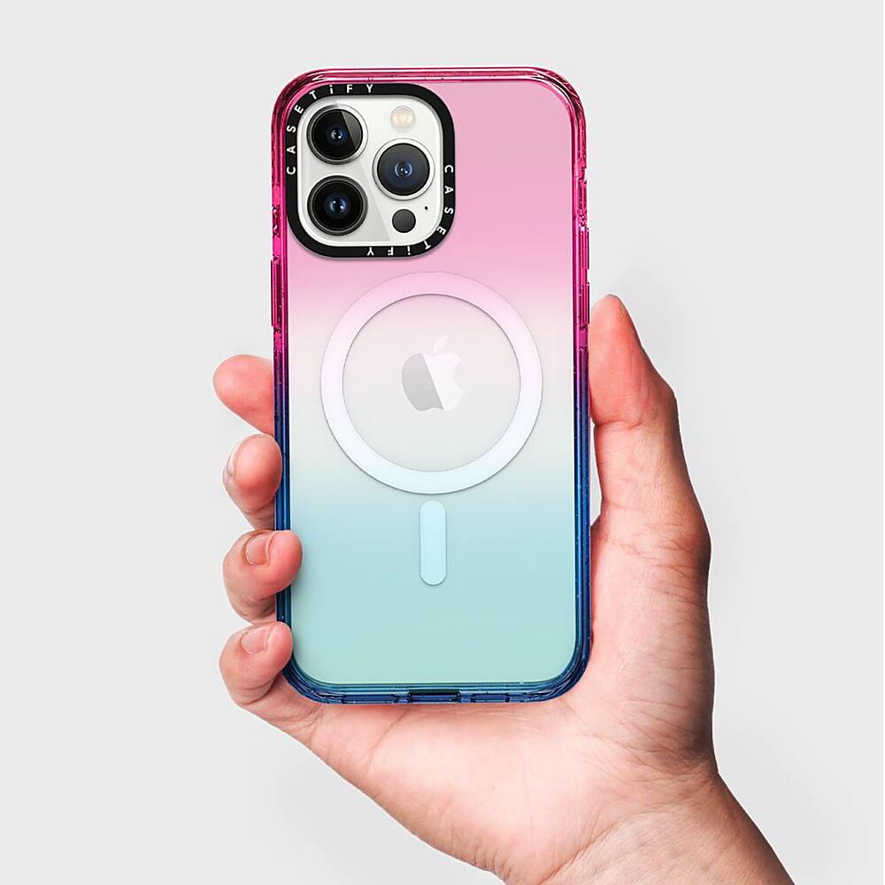 Alt View 13. CASETiFY - Impact Case with MagSafe for Apple iPhone 15 Pro - Cotton Candy.