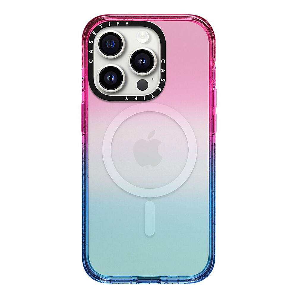 Alt View 2. CASETiFY - Impact Case with MagSafe for Apple iPhone 15 Pro - Cotton Candy.