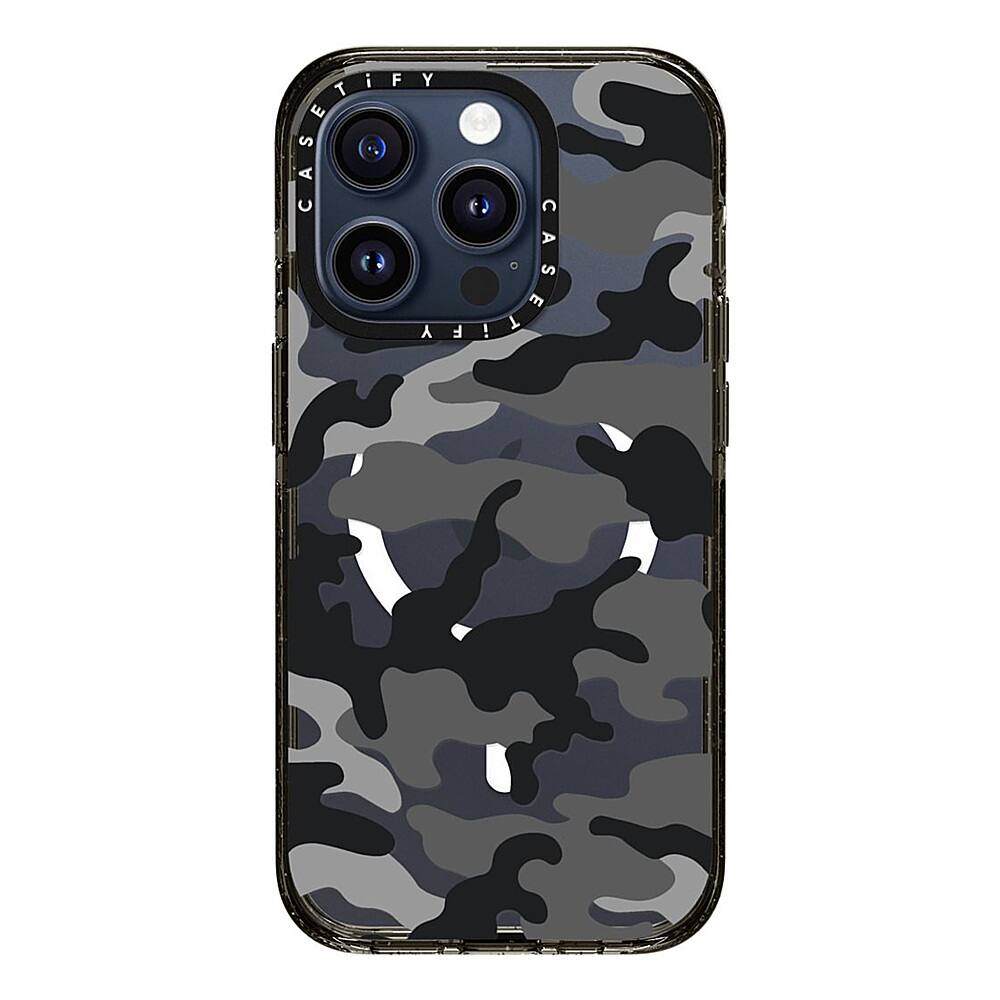 Alt View 1. CASETiFY - Impact Case with MagSafe for Apple iPhone 15 Pro - Black Camo.