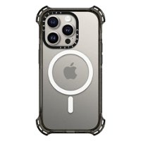 CASETiFY - Bounce Case with MagSafe for Apple iPhone 15 Pro - Clear/Black - Front_Zoom