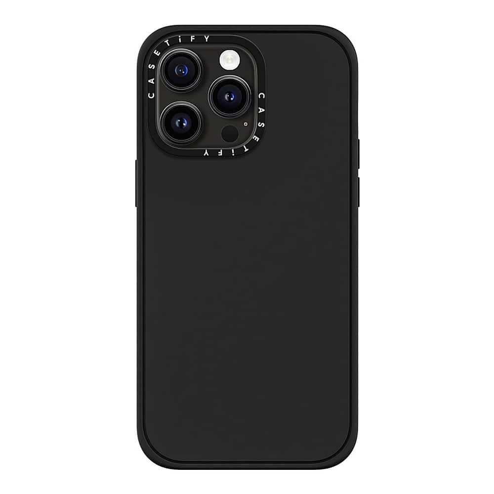 Alt View 3. CASETiFY - Impact Case with MagSafe for Apple iPhone 15 Pro Max - Matte Black.