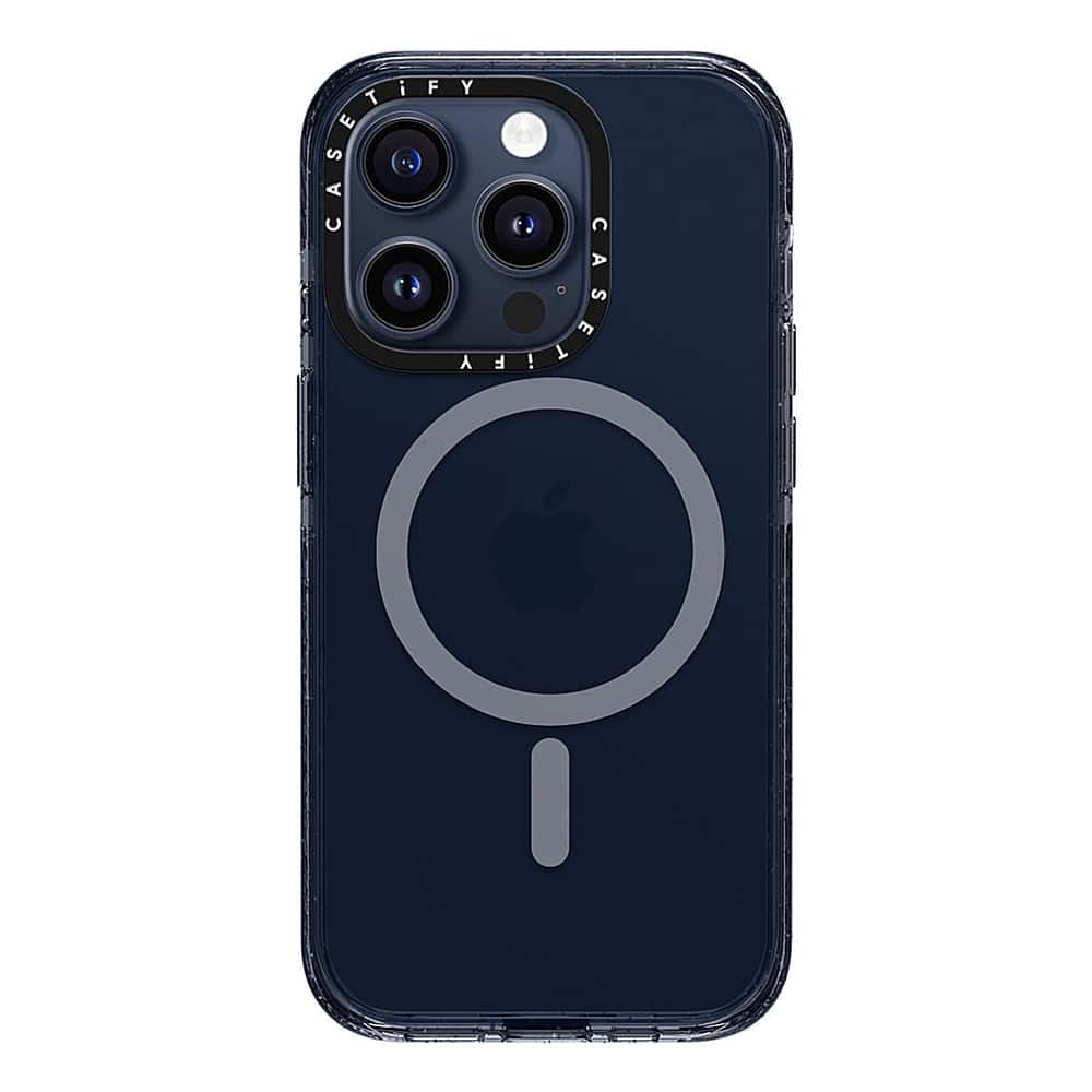 Alt View 1. CASETiFY - Impact Case with MagSafe for Apple iPhone 15 Pro - Sheer Blue.