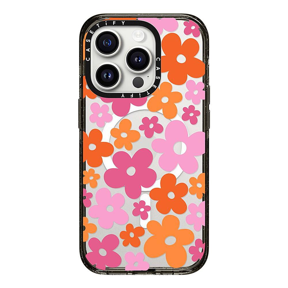 Alt View 2. CASETiFY - Impact Case with MagSafe for Apple iPhone 15 Pro - Abstract Florals.