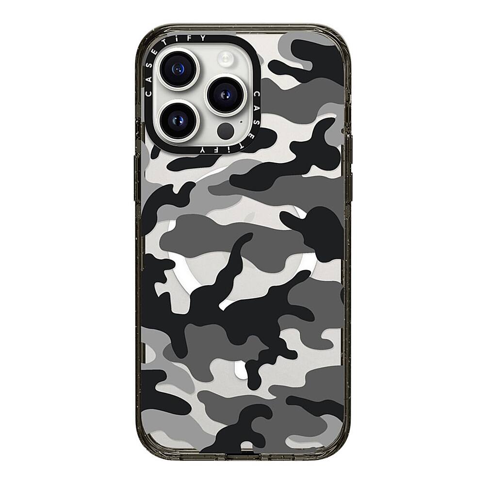 Alt View 2. CASETiFY - Impact Case with MagSafe for Apple iPhone 15 Pro Max - Black Camo.