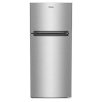 Whirlpool - 16.3 Cu. Ft. Top-Freezer Refrigerator with Flexi-Slide Bin - Stainless Steel - Front_Zoom