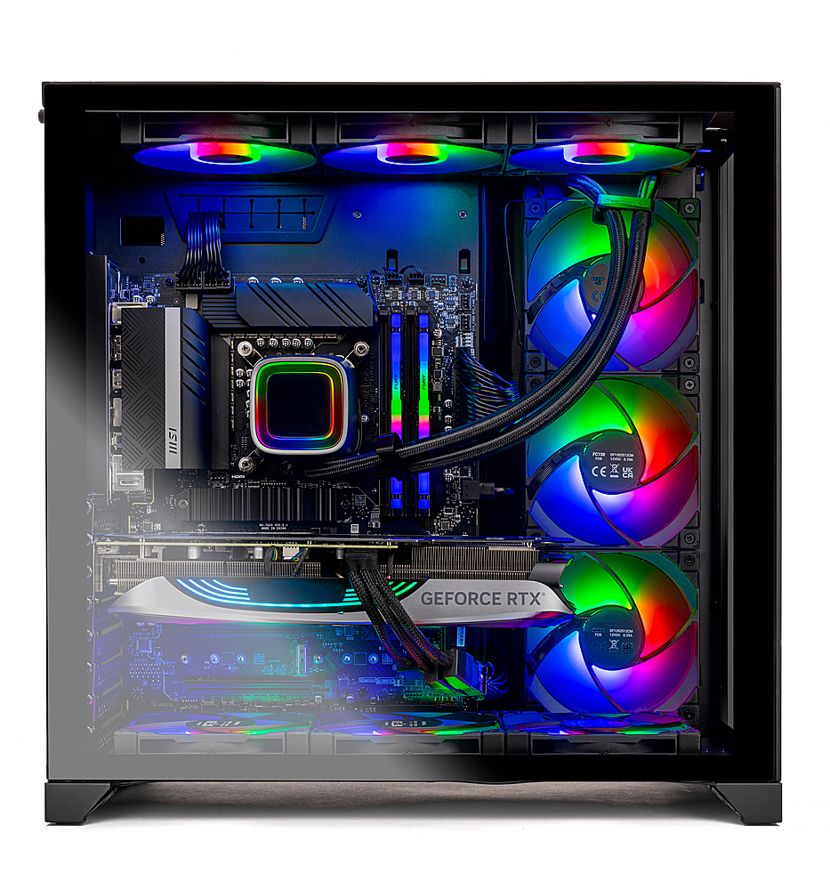  Skytech Gaming Prism II Lian Li O11 PC Desktop – Intel Core i9  13900K 3.0 GHz, NVIDIA RTX 4070 Ti, 1TB NVME Gen4 SSD, 32GB DDR5 RAM RGB,  1000W Gold PSU