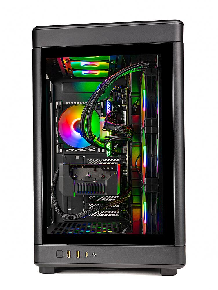 Alt View 6. Skytech Gaming - Prism 3 Gaming Desktop – Intel Core i7-14700K – 32GB Memory – NVIDIA RTX 4080 – 2TB NVMe SSD - Black.