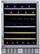 Angle. NewAir - Refurbished 46-Bottle Dual Zone Built-in Wine Fridge - Stainless Steel.