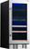Angle. NewAir - Factory Refurbished Premium 9-Bottle Dual Zone Wine Cooler - Stainless Steel.