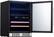 Left. NewAir - Factory Refurbished 20 Bottle and 70 Can Dual Zone Wine and Beverage Fridge with SplitShelf and Smooth Rolling Shelves - Stainless Steel.