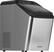 Front. NewAir - Factory Refurbished 45 lbs. Portable Countertop Clear Ice Maker with FrozenFall Technology - Stainless Steel.