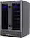 Left. NewAir - Factory Refurbished 18 Bottle and 58 Can Built-in Dual Zone Wine and Beverage Cooler - Black.