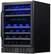 Left. NewAir - Factory Refurbished 24” Built-in 46 Bottle Dual Zone Compressor Wine Fridge - Black.