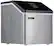 Angle. Luma Comfort - Factory Refurbished Countertop Clear Ice Maker - Stainless Steel.