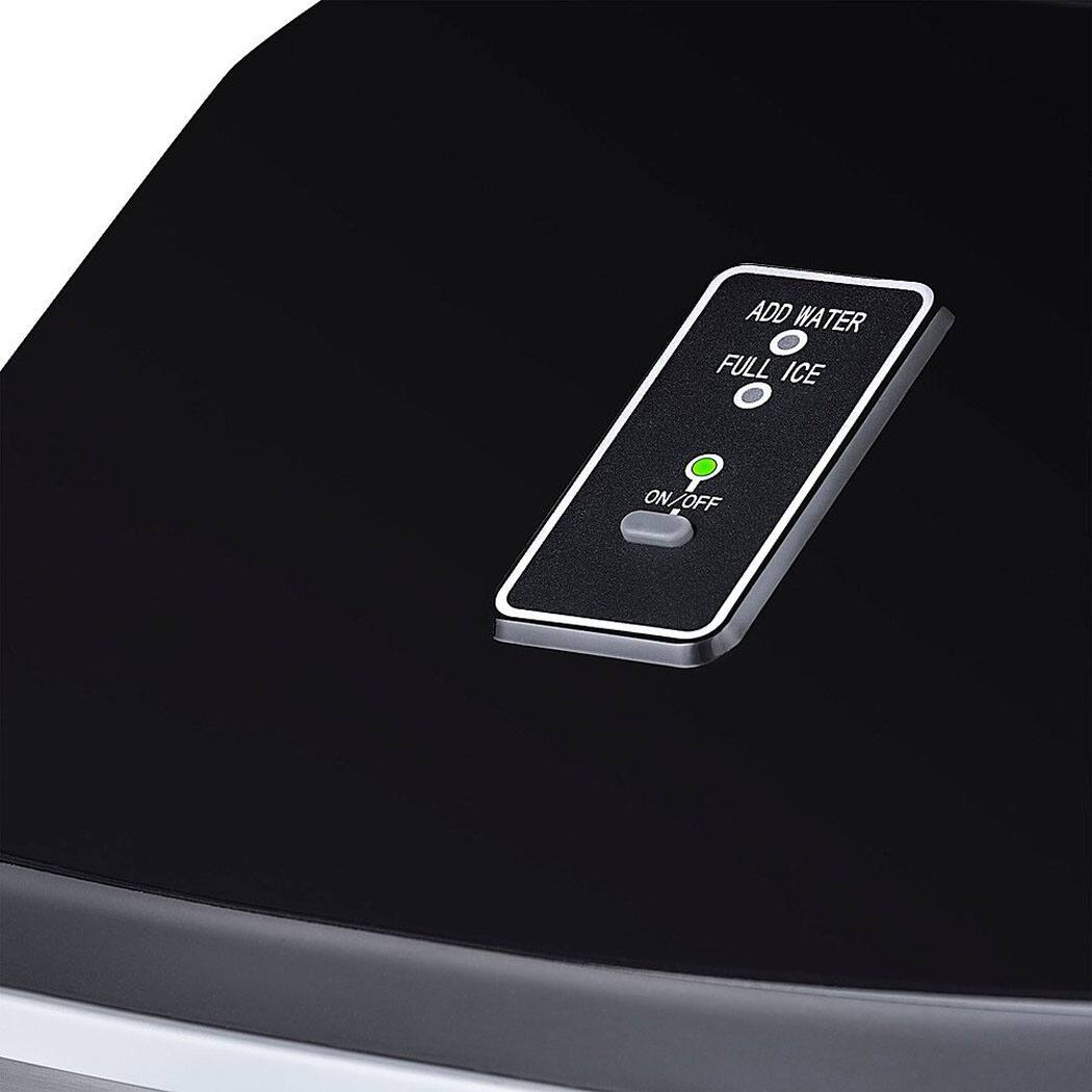 Left. Luma Comfort - Factory Refurbished Countertop Clear Ice Maker - Stainless Steel.