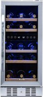 NewAir - Factory Refurbished 29-Bottle Wine Cooler - Stainless Steel - Front_Zoom