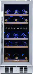 NewAir - Refurbished 29-Bottle Wine Cooler - Stainless Steel - Front_Zoom