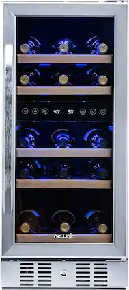 NewAir - Refurbished 29-Bottle Wine Cooler - Stainless Steel