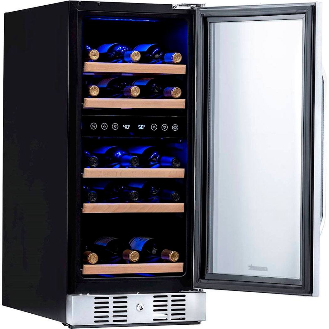 Alt View 11. NewAir - Factory Refurbished 29-Bottle Wine Cooler - Stainless Steel.