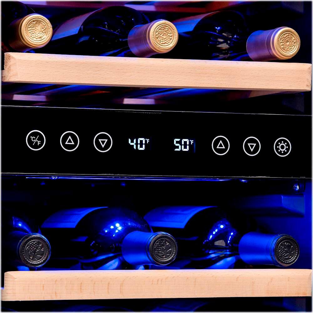 Alt View 12. NewAir - Factory Refurbished 29-Bottle Wine Cooler - Stainless Steel.