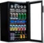 Alt View 11. NewAir - Factory Refurbished 126-Can Beverage Cooler with Adjustable Shelves and 7 Temperature Settings - Stainless Steel.