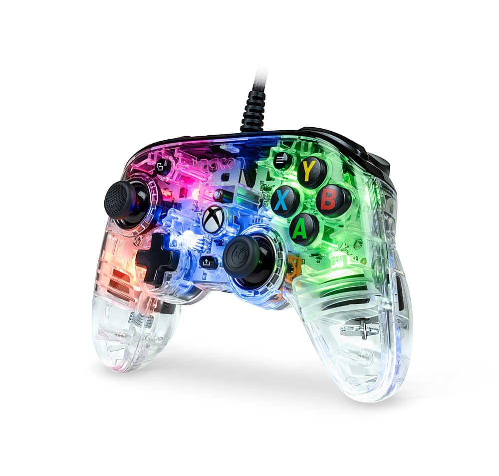 Angle. Nacon - Limited Edition Colorlight Wired Controller for Xbox One, Xbox X|S, PC - Multi.