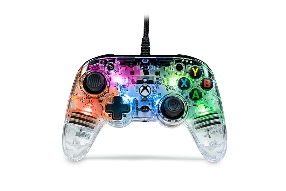 Front. Nacon - Limited Edition Colorlight Wired Controller for Xbox One, Xbox X|S, PC - Multi.