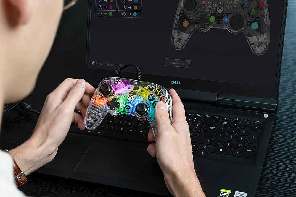 Alt View 17. Nacon - Limited Edition Colorlight Wired Controller for Xbox One, Xbox X|S, PC - Multi.