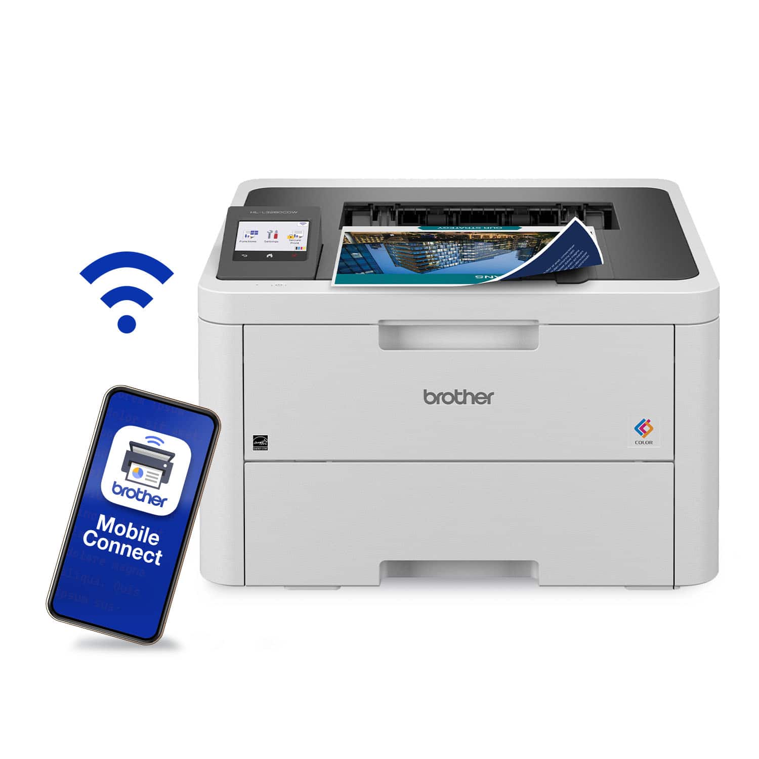 Alt View 11. Brother - HL-L3280CDW Wireless Digital Color Printer with Laser Quality Output and Refresh Subscription Eligibility - White.