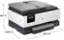 The text on the image is grouped and corrected as follows:

Fax in/out 2.7" color touchscreen 35-sheet auto document feeder Print up to 20/10 ppm Print from any device (black/color) 1 YEAR 225-sheet input tray 1 INK with HP+ INCLUDED activation during setup