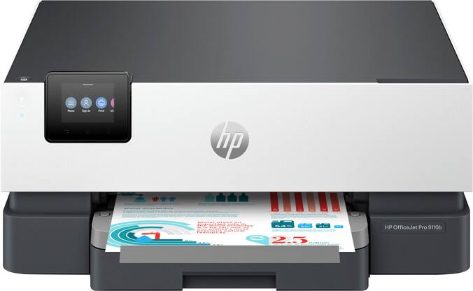 HP - OfficeJet Pro 9110b Wireless Inkjet Printer - White