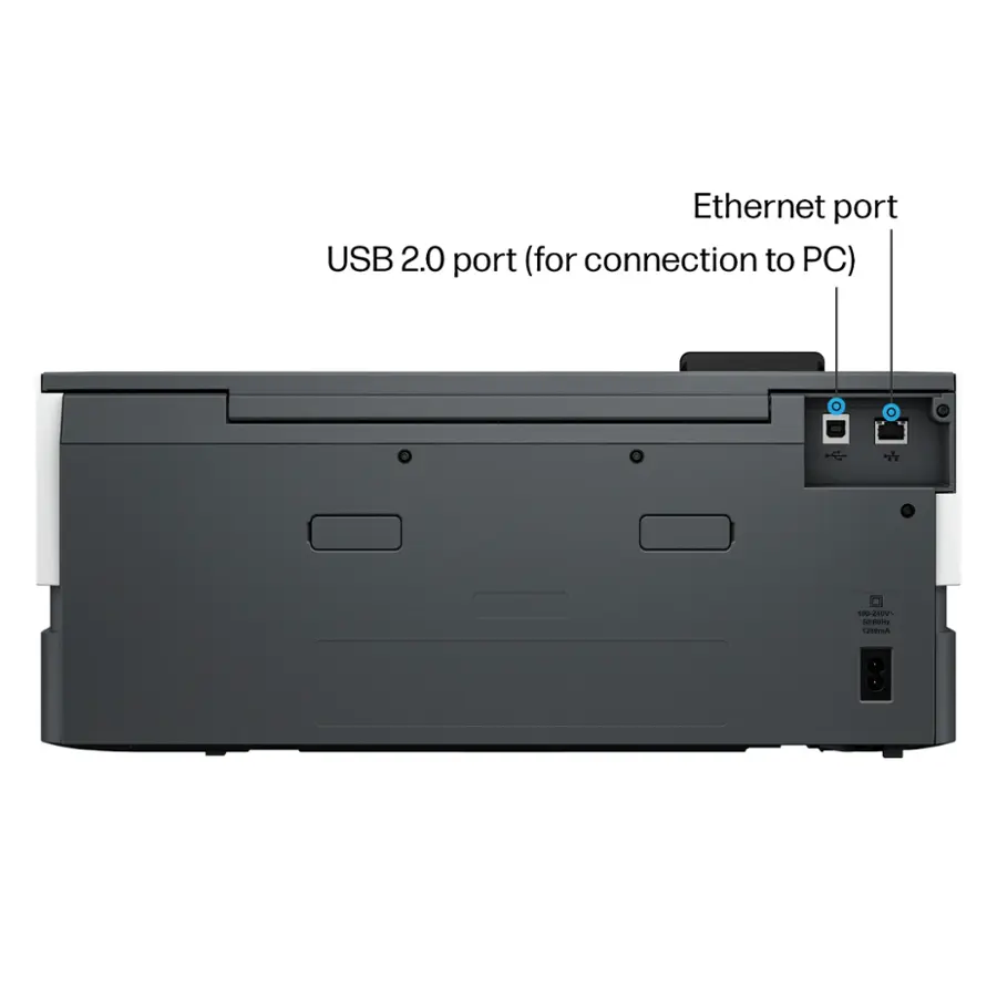 Ethernet port USB 2.0 port (for connection to PC).
