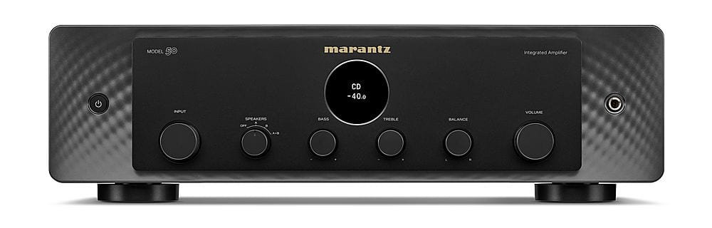 Front. Marantz - MODEL 50 70W 2-Ch. Stereo Integrated Amplifier - Black.