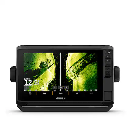 Front. Garmin - ECHOMAP Chartplotter GPS UHD2 93sv with transducer - Black.