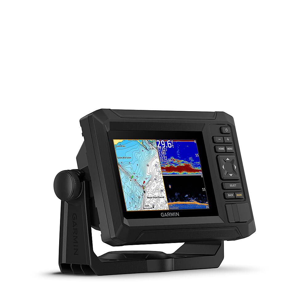 Angle. Garmin - ECHOMAP Chartplotter GPS UHD2 54cv with transducer - Black.
