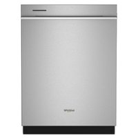 Whirlpool - Top Control Built-In Stainless Steel Tub Dishwasher with 41 dBa - Stainless Steel - Front_Zoom