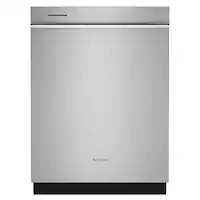 Whirlpool - 24" Top Control Built-In Tub Dishwasher with 3rd Rack, Triple Wash Spray, 41 dBA - Stainless Steel - Front_Zoom