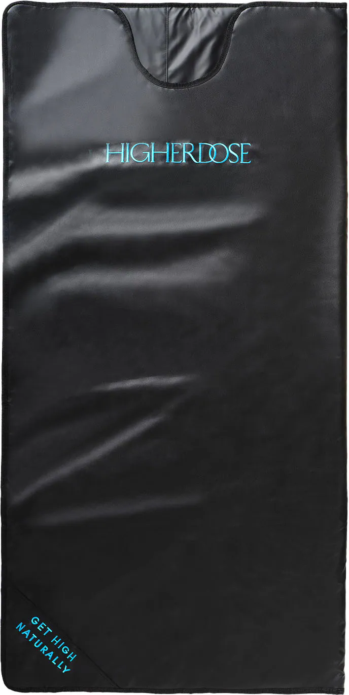 Front. HigherDose - Infrared Sauna Blanket - Black.