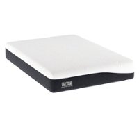 Ghostbed - Venus Williams Collection - Ace 14" Gel Memory Foam Mattress King - White - Front_Zoom