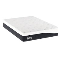 Ghostbed - Venus Williams Collection - Serve  14" Hybrid Innerspring & Gel Memory Foam Mattress Queen - White - Front_Zoom