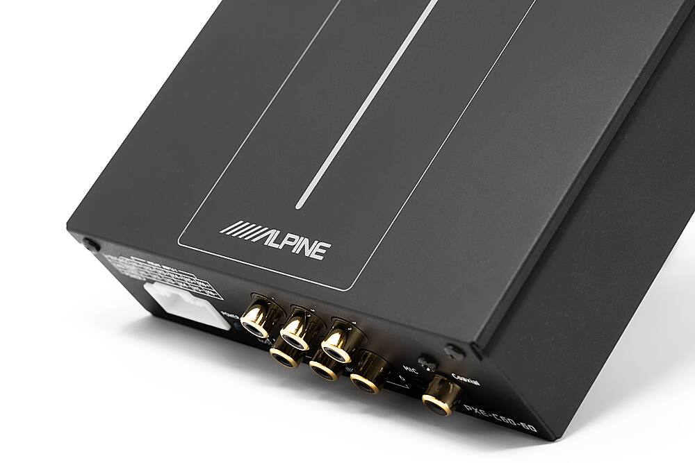 Left. Alpine - OPTIM 6 6-Channel Sound Processor with Automatic Sound Tuning - Black.