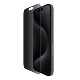 Belkin - ScreenForce TemperedGlass Privacy Treated Screen Protector for iPhone 15 Pro Max - Black