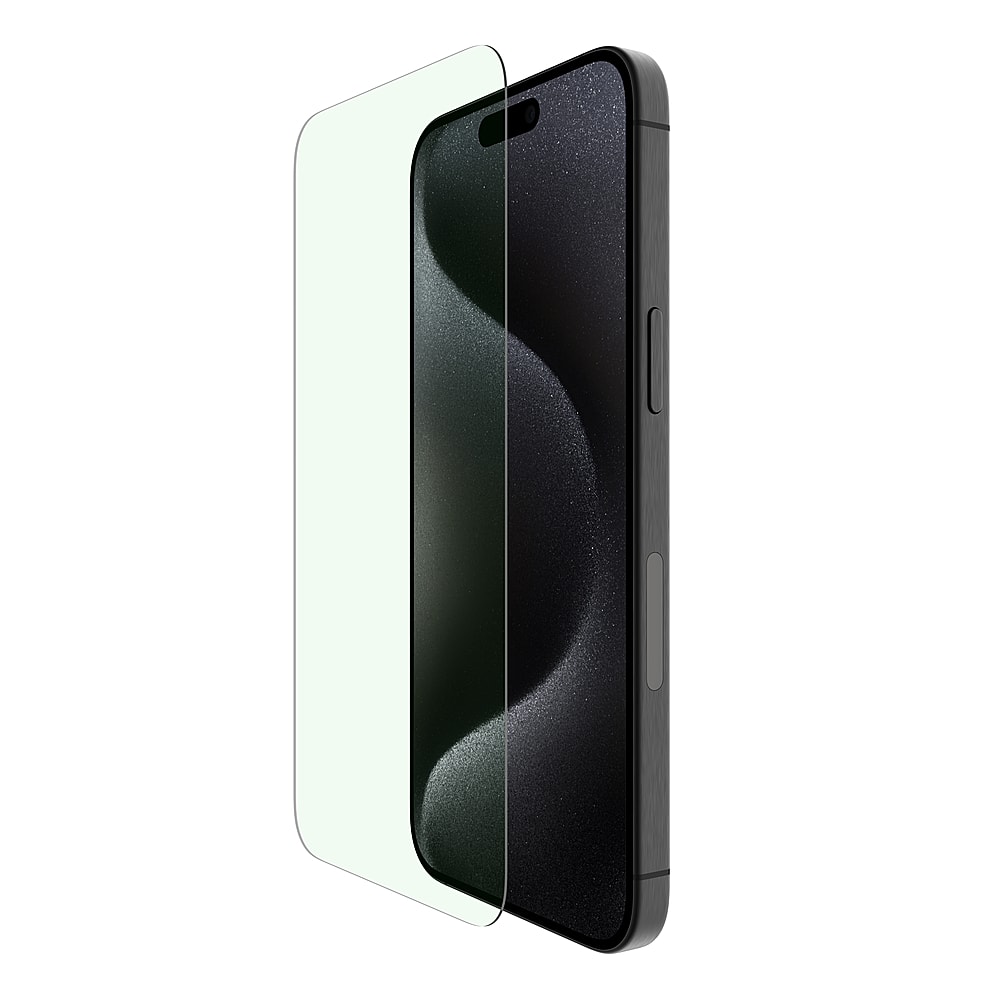 Belkin - ScreenForce iPhone 15 Pro Max UltraGlass 2 Blue Light Screen Protector - Clear - Angle_Zoom