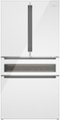 Bosch - 800 Series 20.5 Cu. Ft. French Door Bottom Mount Counter-Depth Refrigerator with Refreshment Center - White
