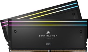 CORSAIR - DOMINATOR TITANIUM CMP32GX5M2X7000C34 RGB 32GB (2PKx16GB) DDR5 C34 Desktop - Black - Front_Zoom