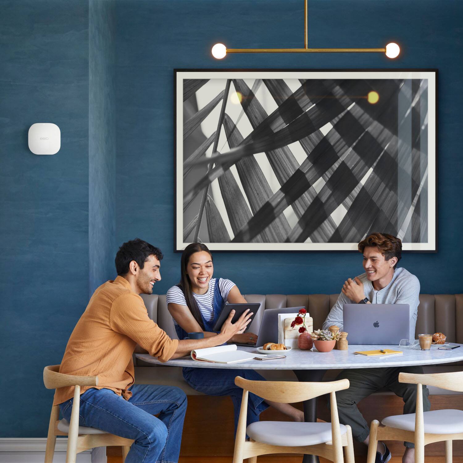 Alt View 17. eero - PoE 6 AX3000 Dual-Band Ceiling/Wall-Mountable Access Point - White.