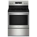 Maytag - 30 in. Wide 5 element 5.3 cu. ft. Freestanding Electric Range with Steam Clean - Stainless Steel