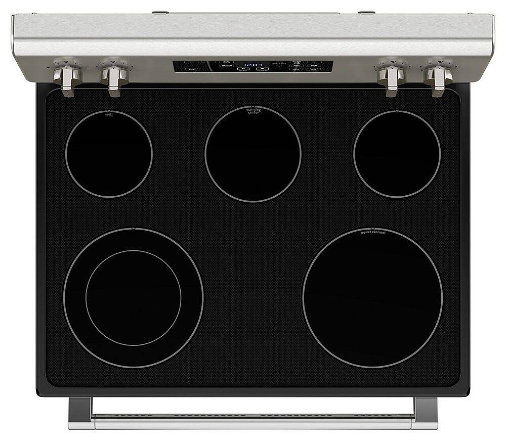 Alt View 14. Maytag - 5.3 Cu. Ft. Freestanding Electric Range with Steam Clean - Stainless Steel.