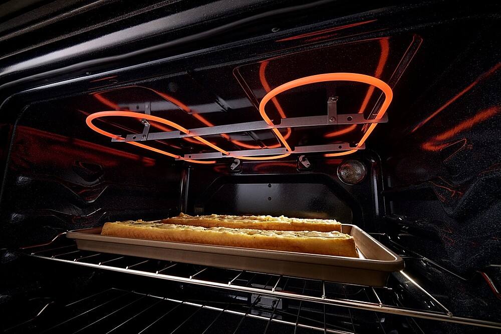 Alt View 18. Maytag - 5.3 Cu. Ft. Freestanding Electric Range with Steam Clean - Stainless Steel.